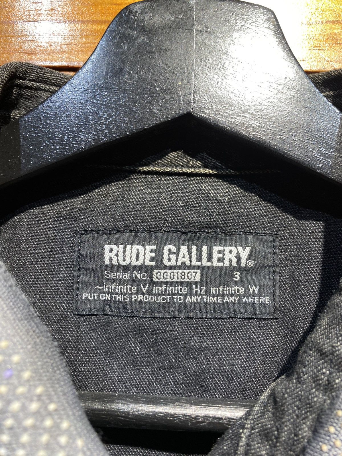 RUDE GALLERY Rude Gallery Japan Black Denim Western Shirt Casual Workwear Size US S / EU 44-46 / 1 - 10 Thumbnail