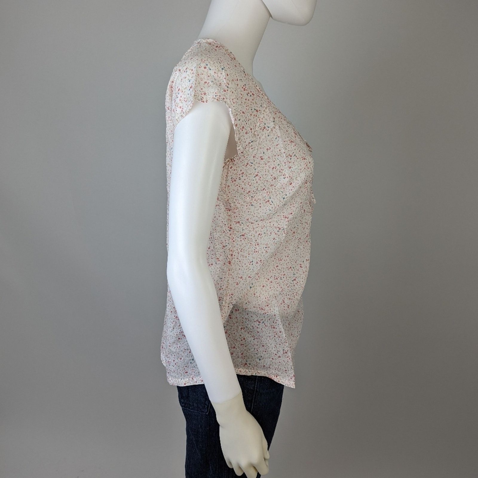 Eddie Bauer Eddie Bauer Floral Blouse Size S / US 4 / IT 40 - 3 Thumbnail