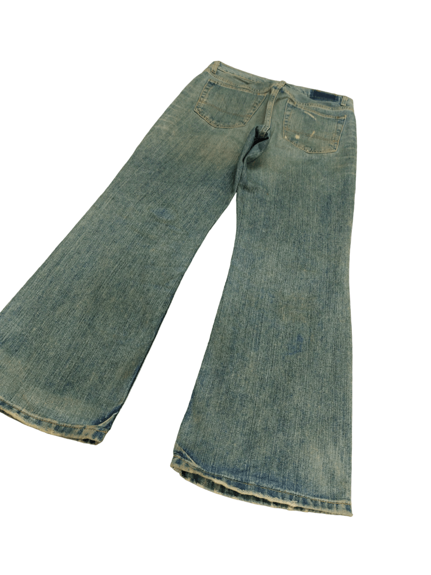 If Six Was Nine Flare Jeans Old navy Distress Faded Boot Cut Y2k Mudmax Size US 30 / EU 46 - 12 Thumbnail