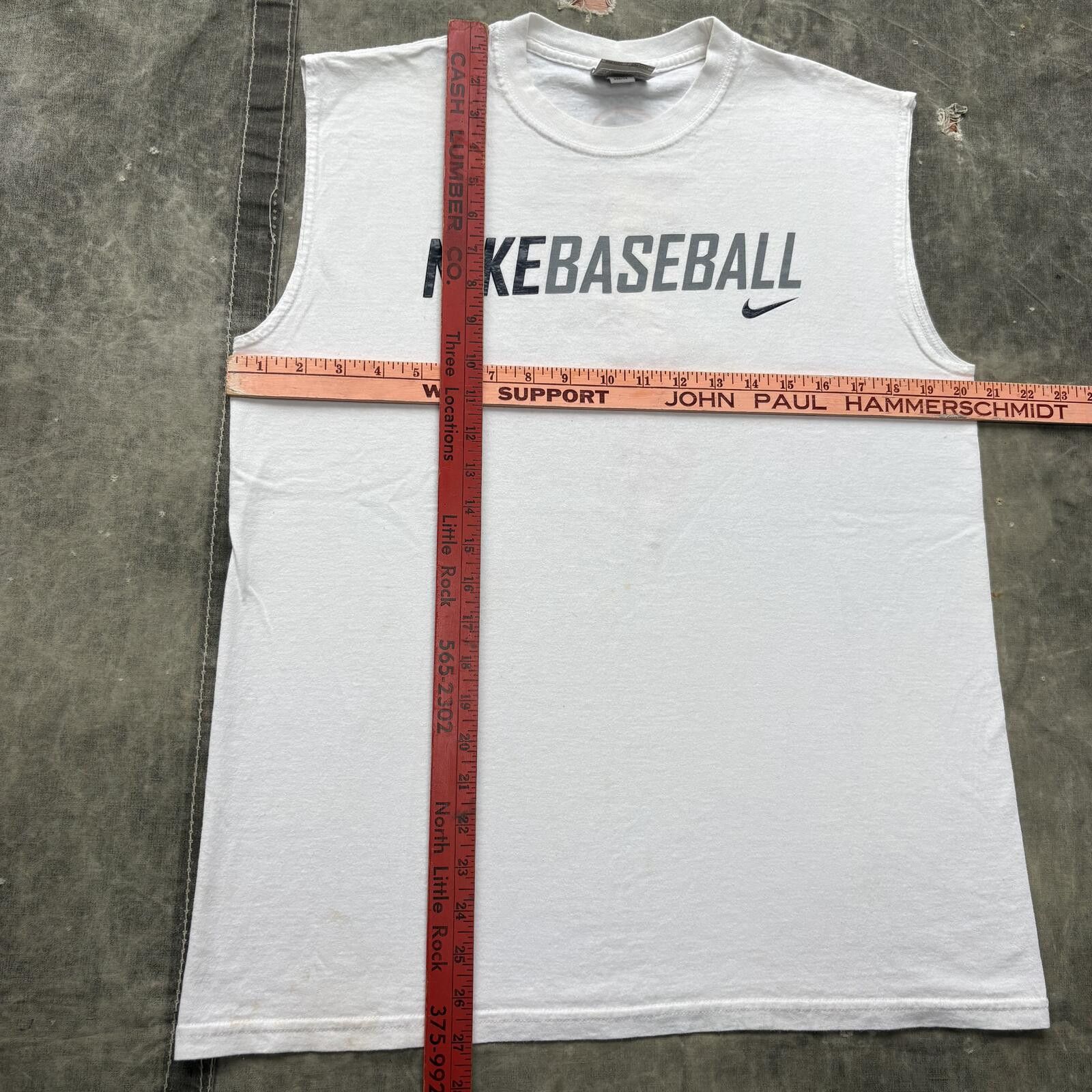 Nike Vintage Y2K Nike Baseball Fire Flames Sport Sleeveless Shirt Size US M / EU 48-50 / 2 - 4 Thumbnail