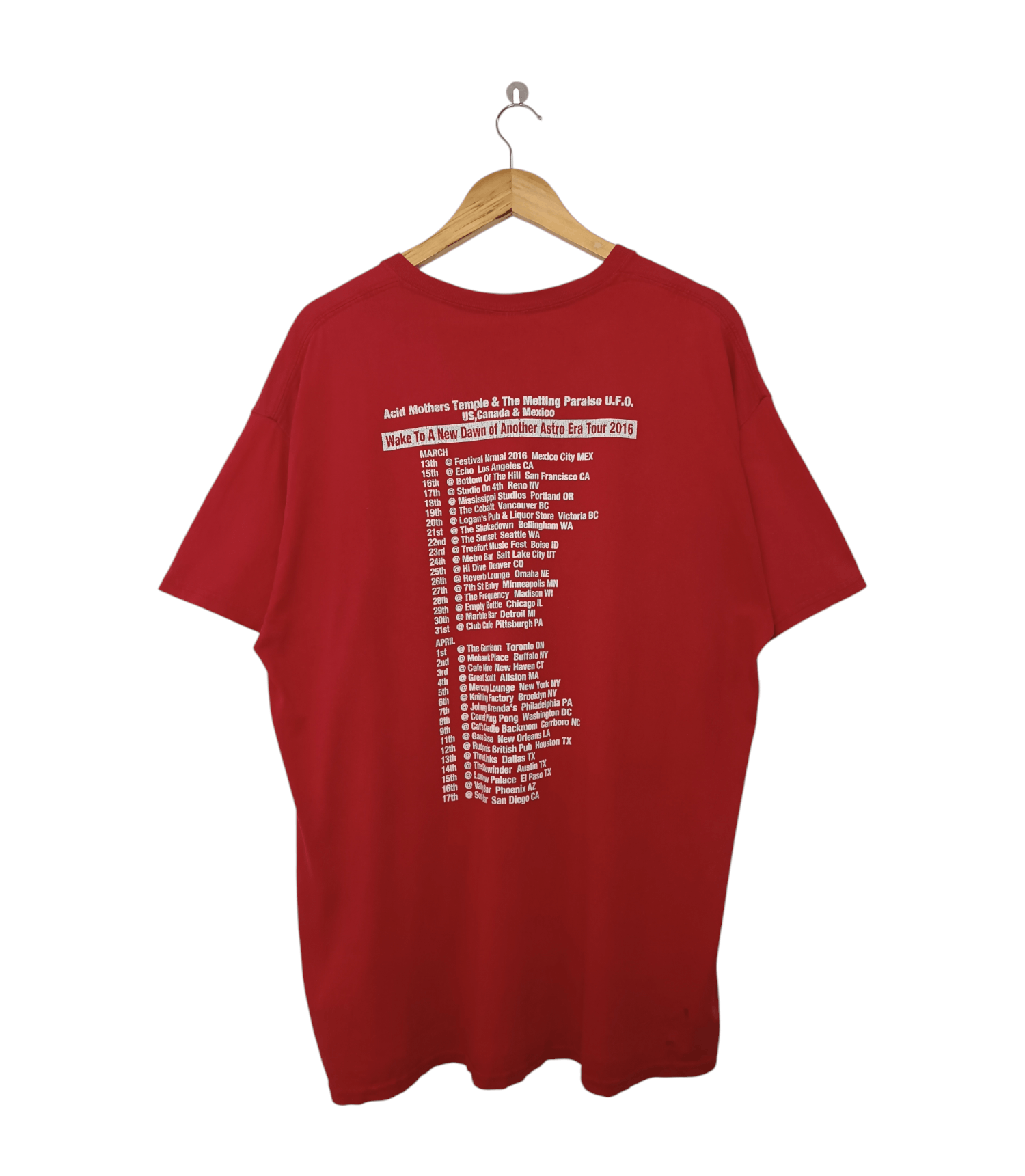 Band Tees VINTAGE 2016 ACID MOTHER TEMPLES TOUR TEE psychedelic tool Size US XL / EU 56 / 4 - 2 Thumbnail