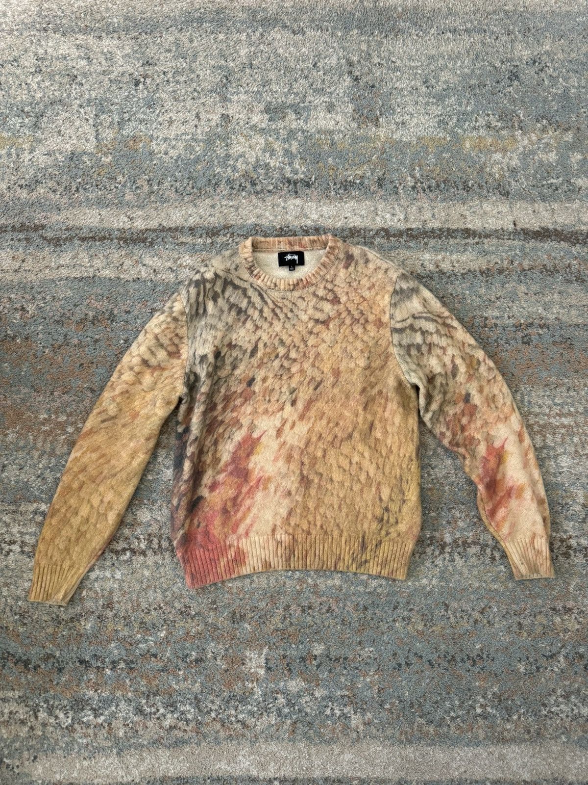 Stussy × Vintage Stussy All over print sweater Size US L / EU 52-54 / 3 - 1 Thumbnail