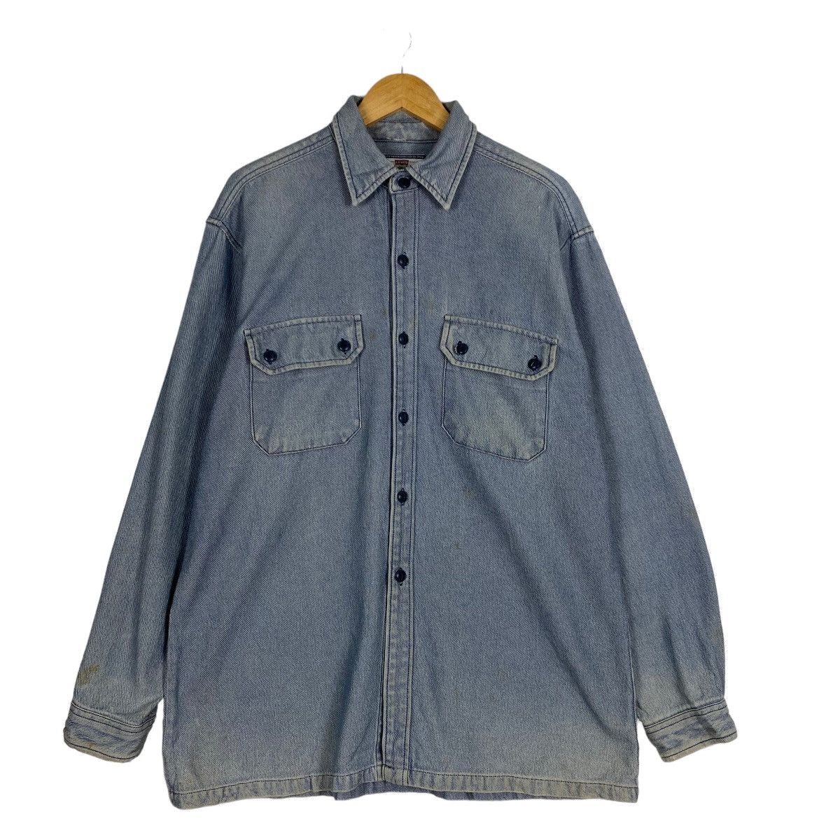 Levi's Levis Faded Blue Button Shirts Size US L / EU 52-54 / 3 - 1 Thumbnail