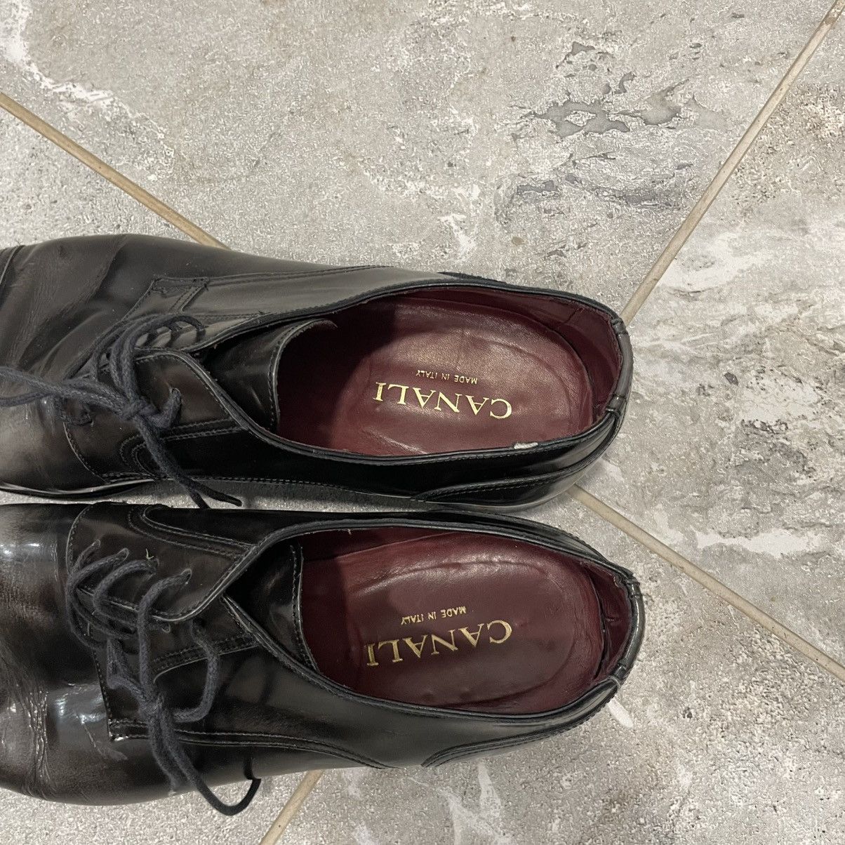 Canali Black shoes toe Boots Canali old money loafers western navaj Size US 10.5 / EU 43-44 - 7 Thumbnail