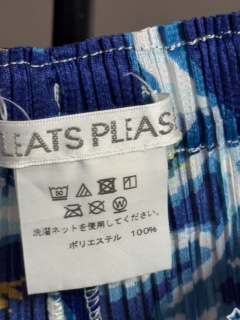Issey Miyake issey miyake size:2 Blue window patterned trousers Size 42" / US 20 - 3 Thumbnail