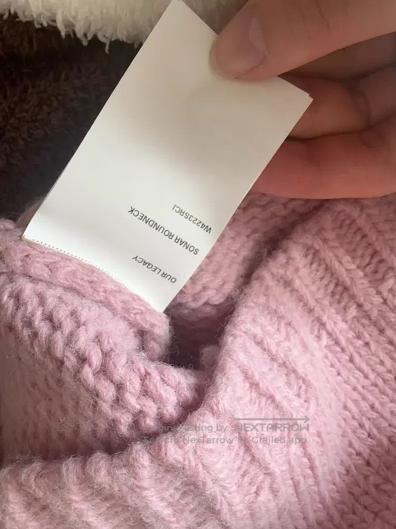 Our Legacy Our Legacy Pink Cherry Round Neck Knit Sweater Size XXS / US 00 / IT 34 - 6 Thumbnail