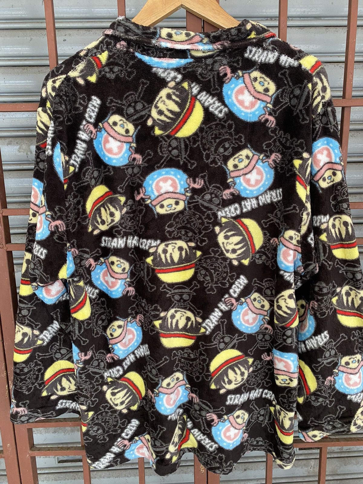 Anime × One Piece × Vintage Vintage Y2K AOP One Piece fleece sweatshirt Size US L / EU 52-54 / 3 - 6 Thumbnail