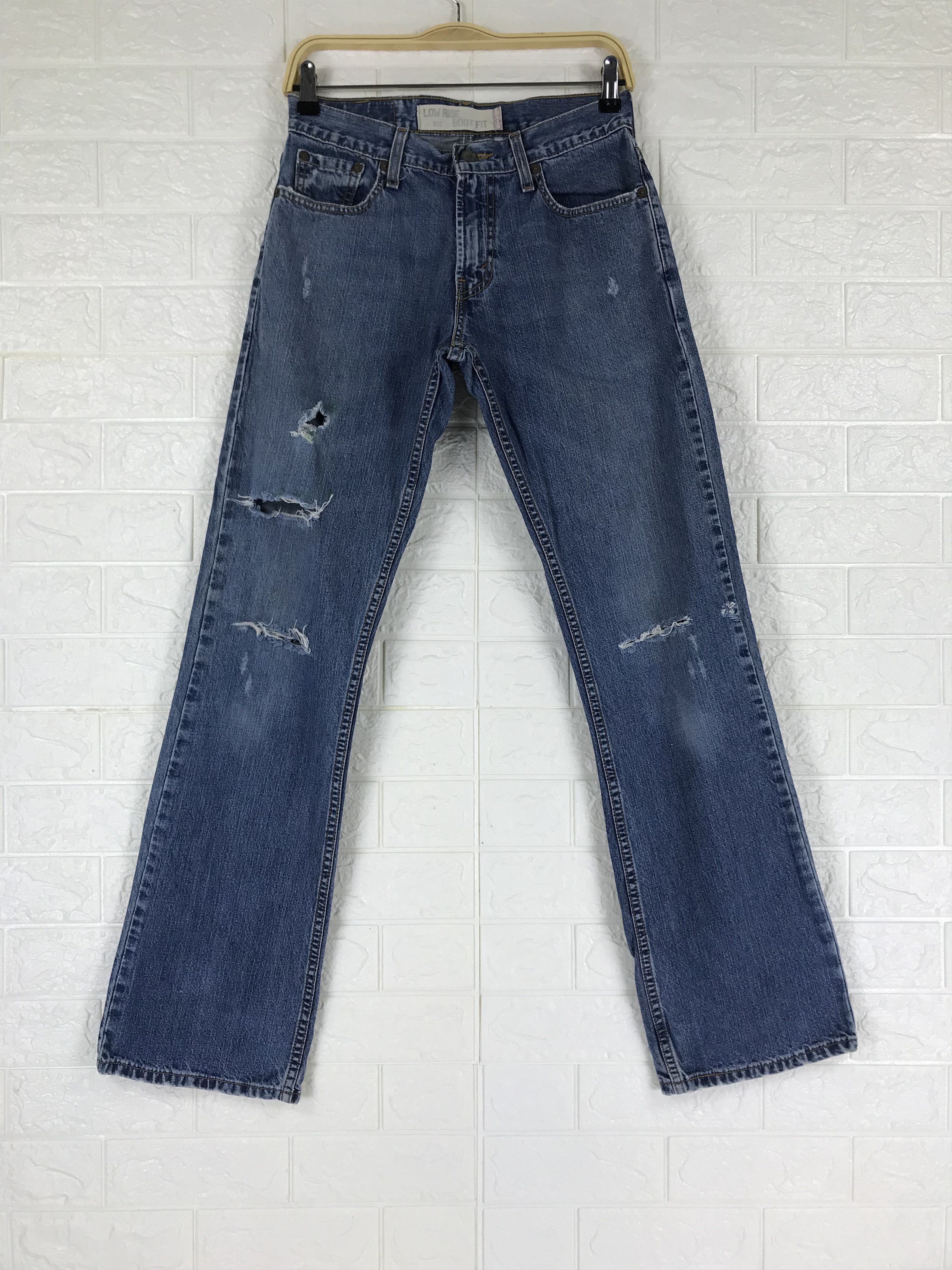 Levi's Vintage Levi's 527 Flare Jeans Distressed Denim Size US 29 - 1 Thumbnail