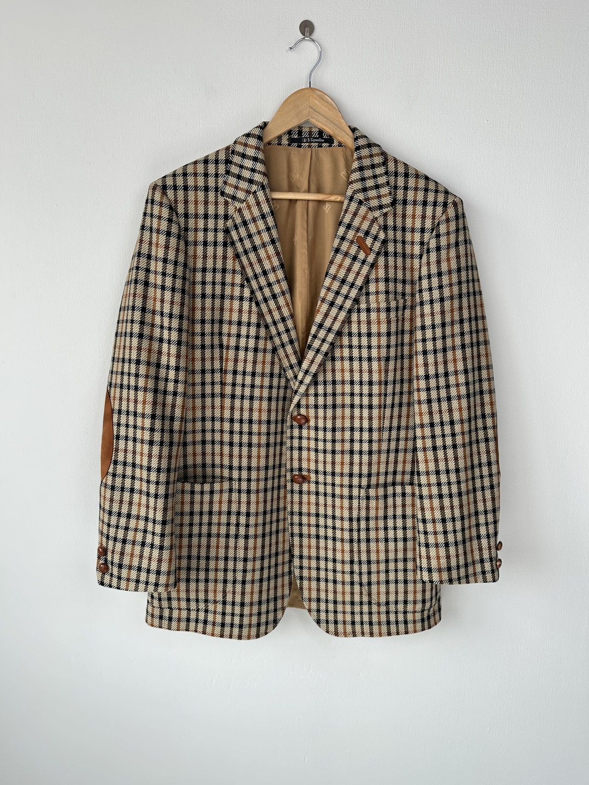 DAKS DAKS London Signature Wool Blazer Jacket Check Made in UK Size 40R - 1 Thumbnail