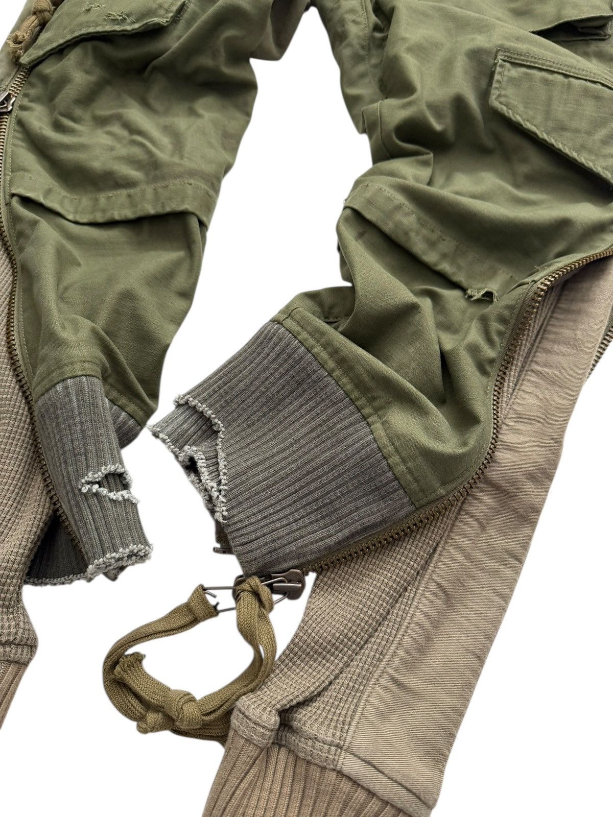 Greg Lauren Sz 1 Zip Layered Jungle Army Jacket Cargo Pants Size US 28 / EU 44 - 5 Thumbnail