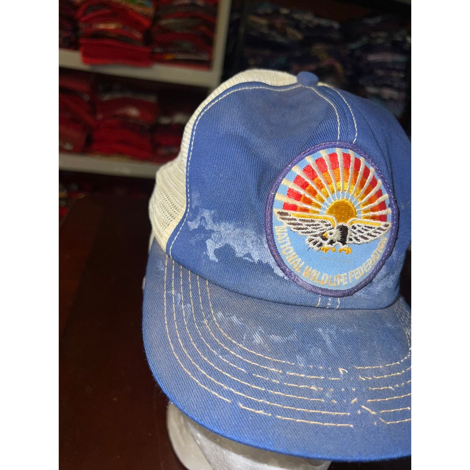 Vintage Vintage National Wildlife Hat Federation Bald Eagle Snapback Size ONE SIZE - 3 Thumbnail