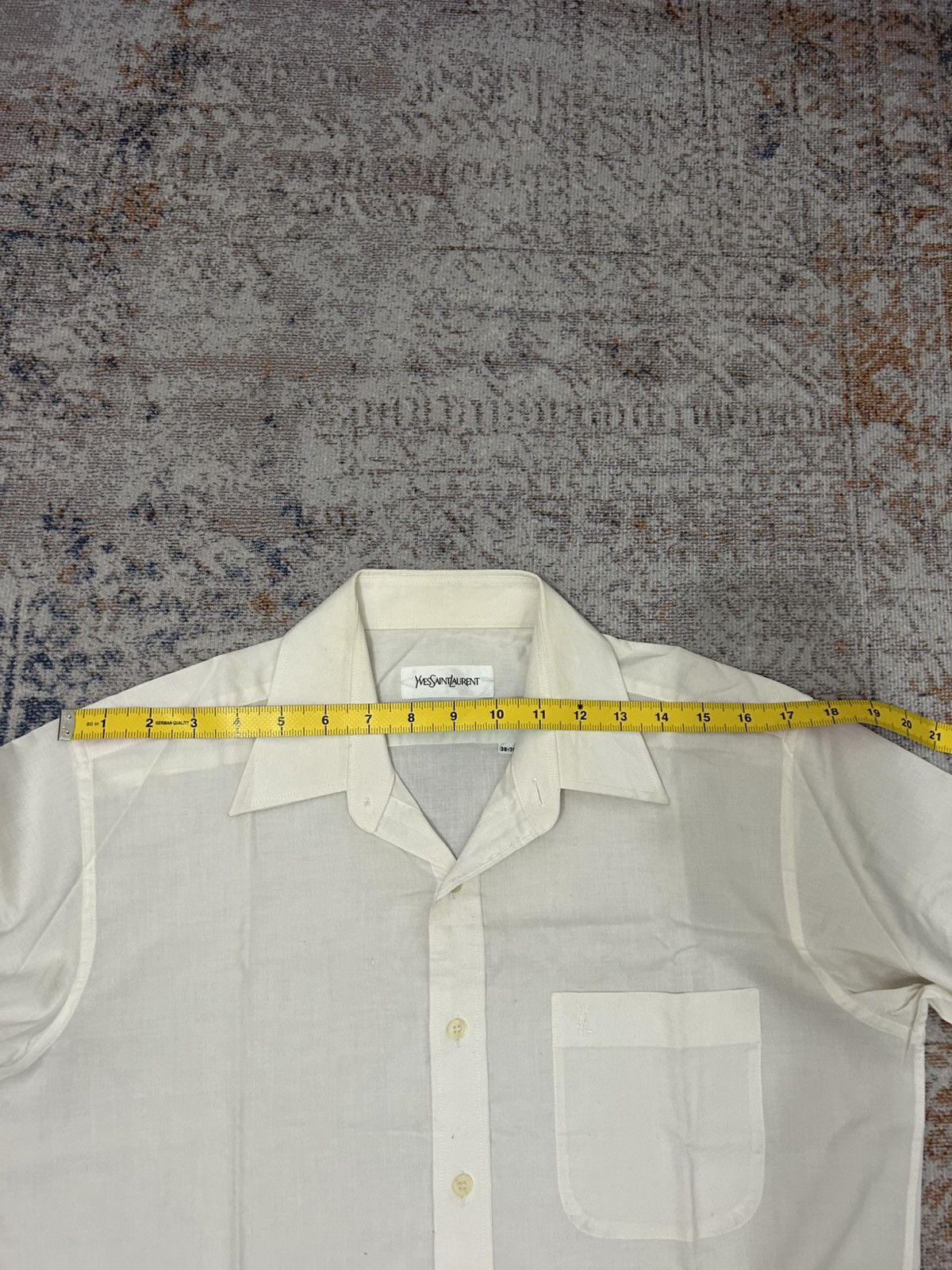 Saint Laurent Paris × Vintage × Yves Saint Laurent Vintage YvesSaintLaurent White Buttom Shirt Size US M / EU 48-50 / 2 - 12 Thumbnail