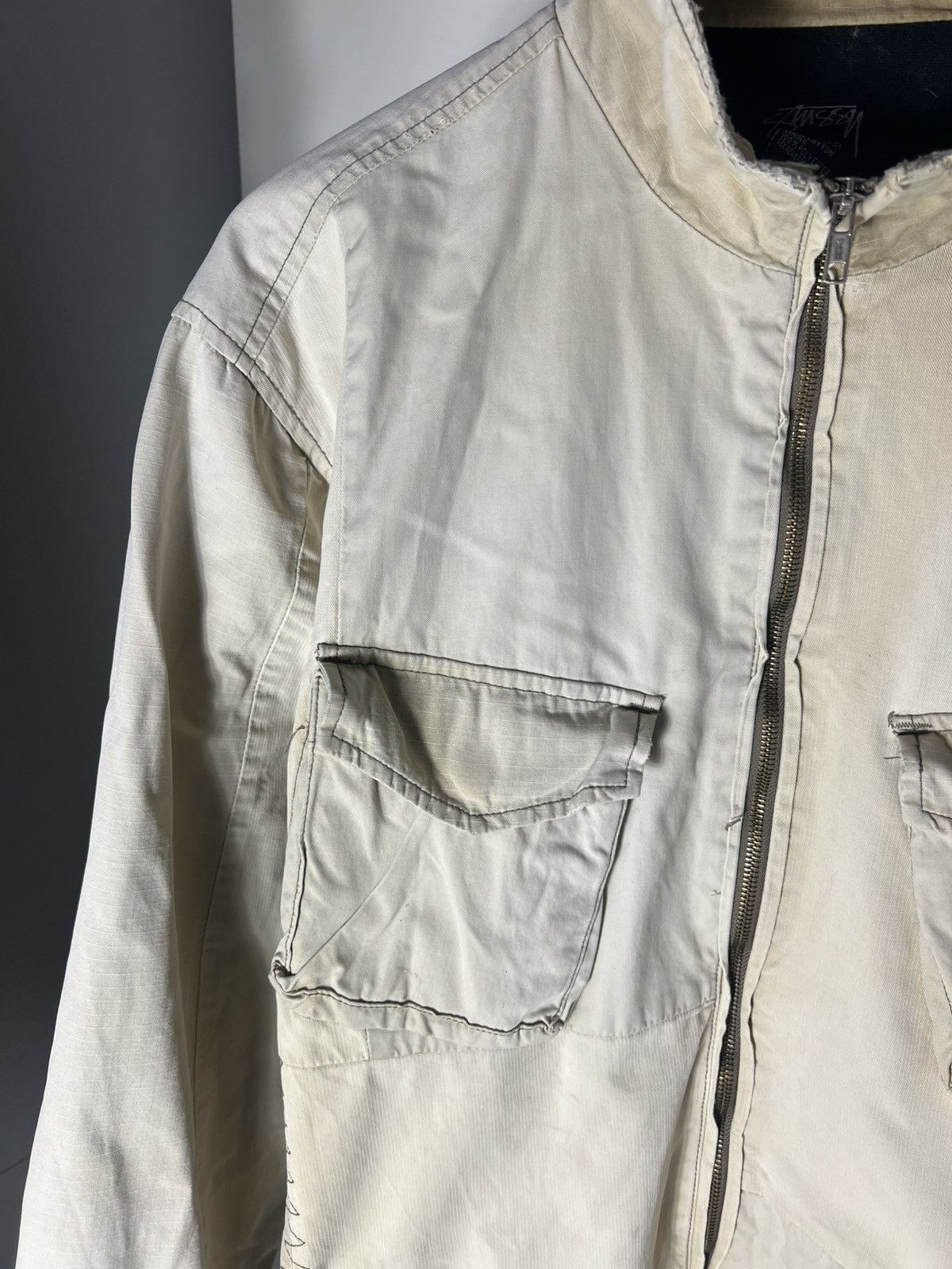Stussy × Vintage VERY RARE STUSSY DESIGNER LIGHT JACKET JAPAN STYLE Y2K 90s Size US L / EU 52-54 / 3 - 3 Thumbnail