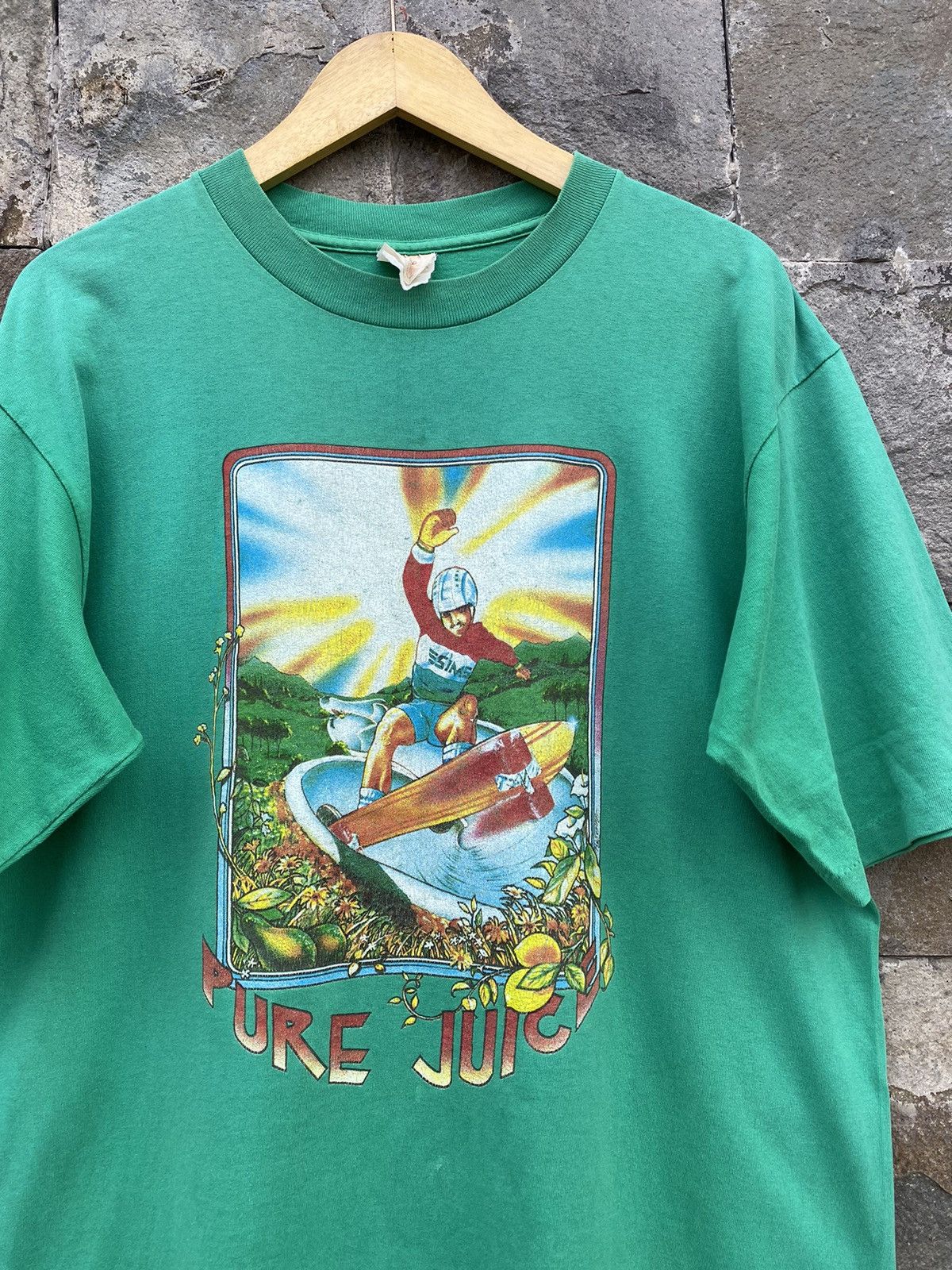 Powell Peralta 80s Sims Pure Juice Skateboard Shirt Size US L / EU 52-54 / 3 - 3 Thumbnail