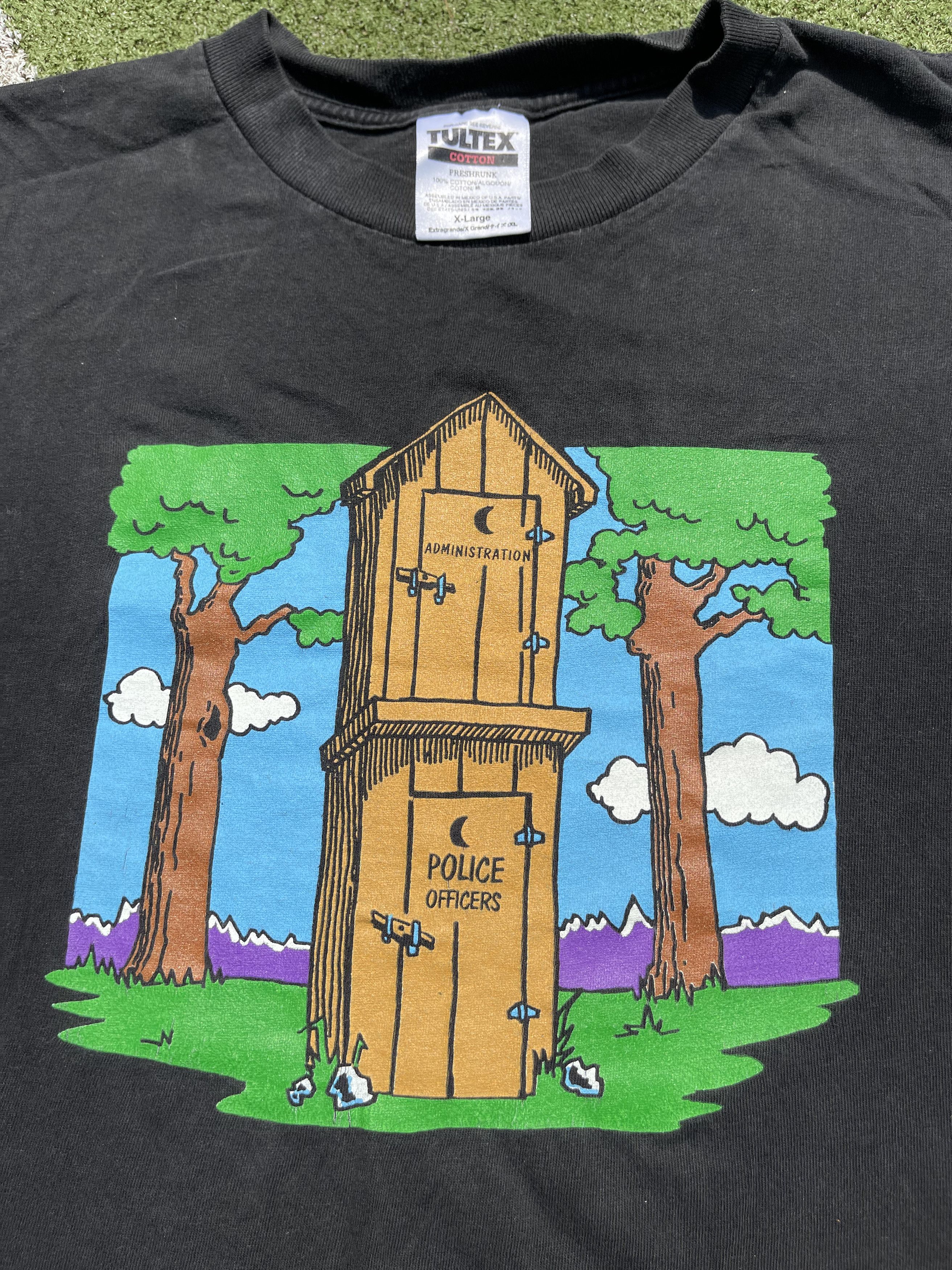 Vintage 1990's Police Government Politics Vintage Humor T-Shirt Size US XL / EU 56 / 4 - 4 Thumbnail