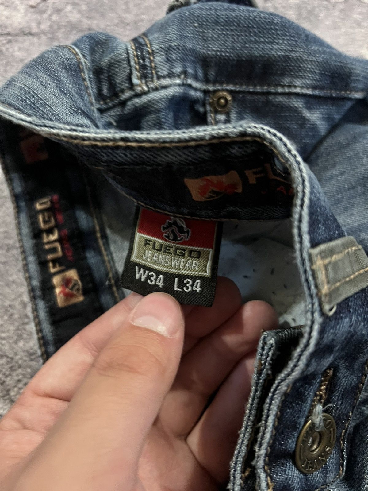 Vintage Y2K Archive Baggy Fit Jeans – Vintage Drip Avan-Garde 90s Size US 34 / EU 50 - 9 Thumbnail