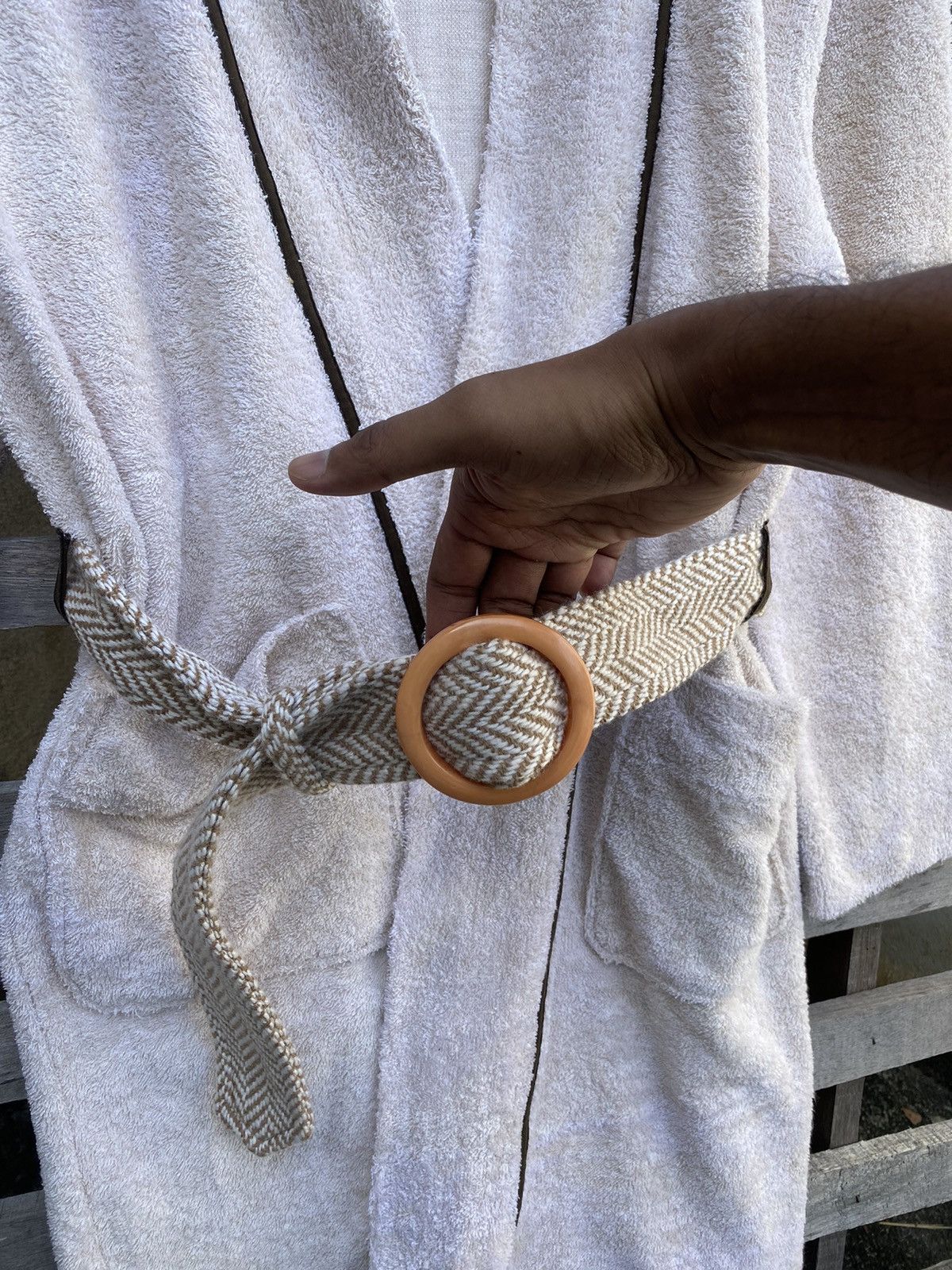 Vintage Issey Miyake IM Product Spaces Occasions Textured Bathrobe Size US L / EU 52-54 / 3 - 6 Thumbnail