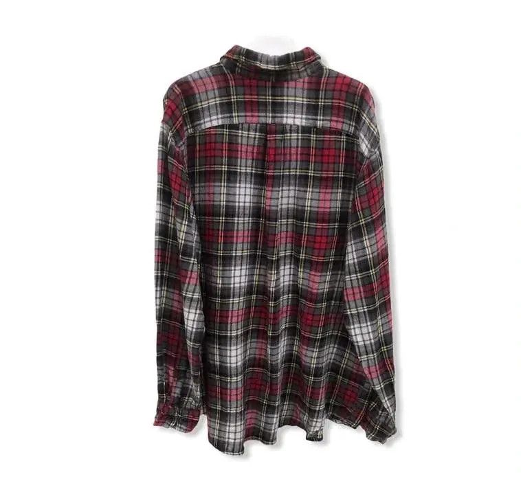 Vintage vintage Basic Editions Plaid Tartan Flannel Shirt 👕 Size US L / EU 52-54 / 3 - 4 Thumbnail