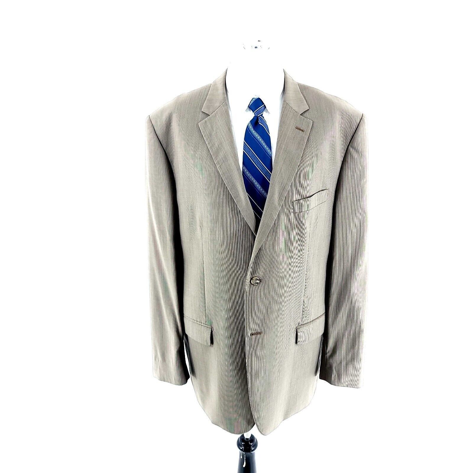 Pronto Uomo Pronto Uomo Signature Zigone Super 100s Wool 2 Button Blazer Size 44L - 3 Thumbnail