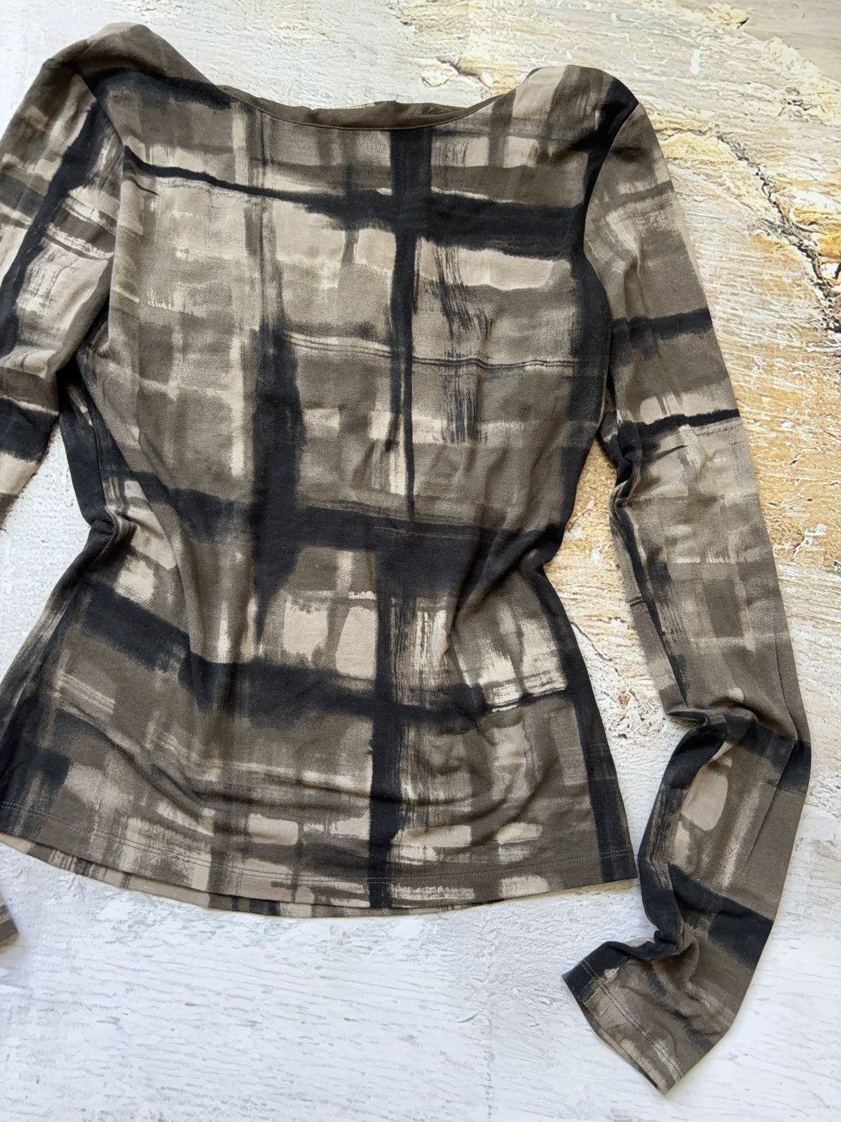 Japanese Brand × Weekend Max Mara Max Mara vintage printed long sleeve top Size M / US 6-8 / IT 42-44 - 10 Thumbnail