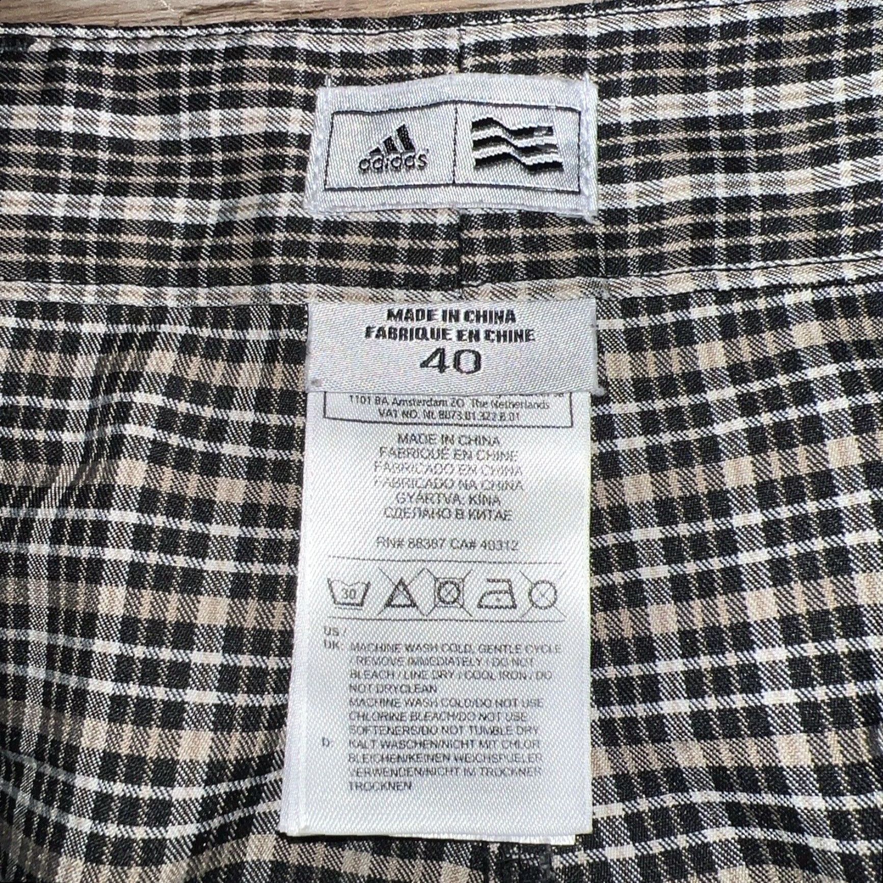 Adidas VINTAGE Adidas Men's Golf Shorts Chino Plaid Brown Size 40 Size US 40 / EU 56 - 5 Thumbnail