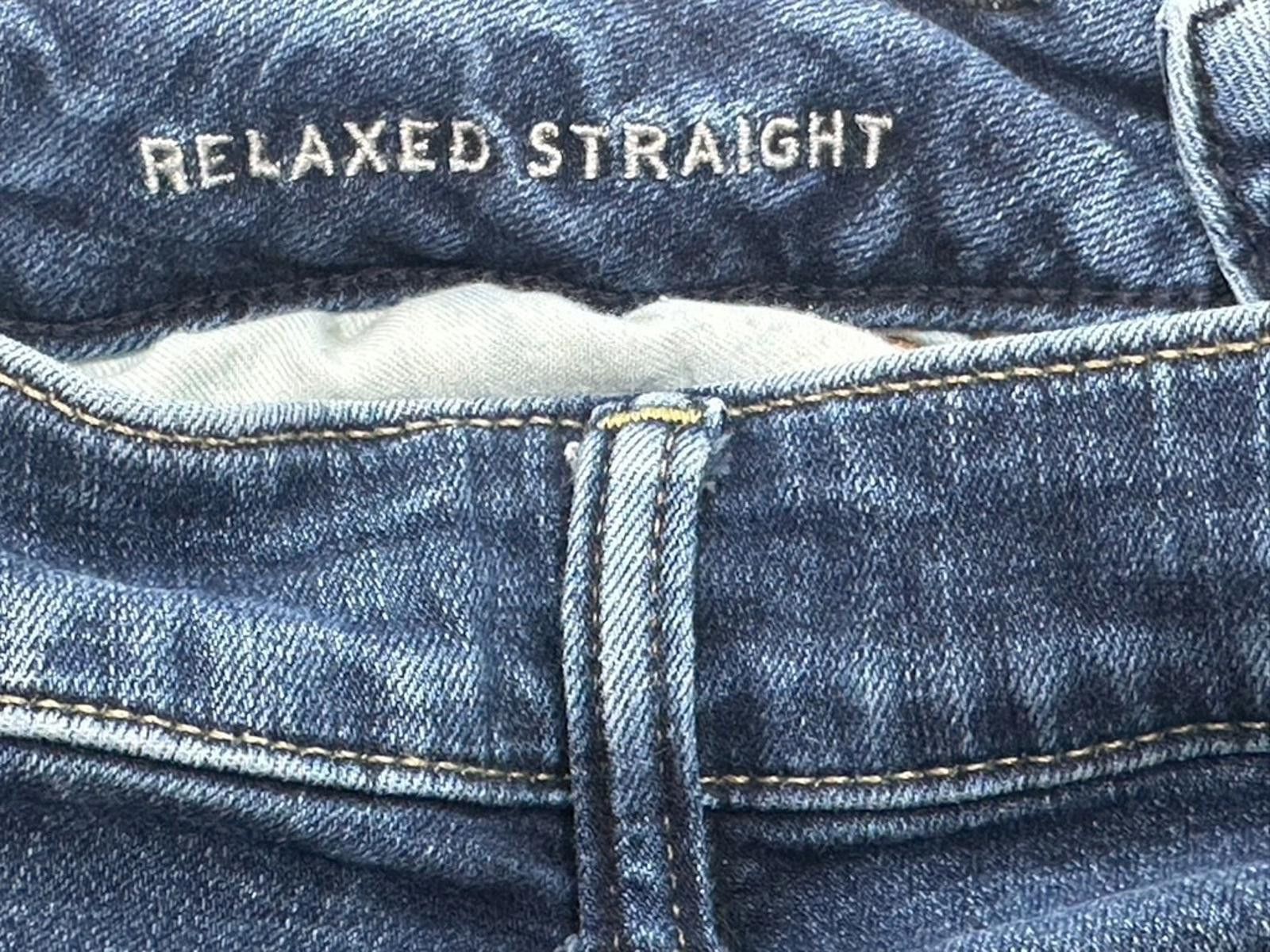 American Eagle Outfitters American Eagle Relaxed Straight Denim Jeans Blue Mens 28/30 Size US 28 / EU 44 - 4 Thumbnail