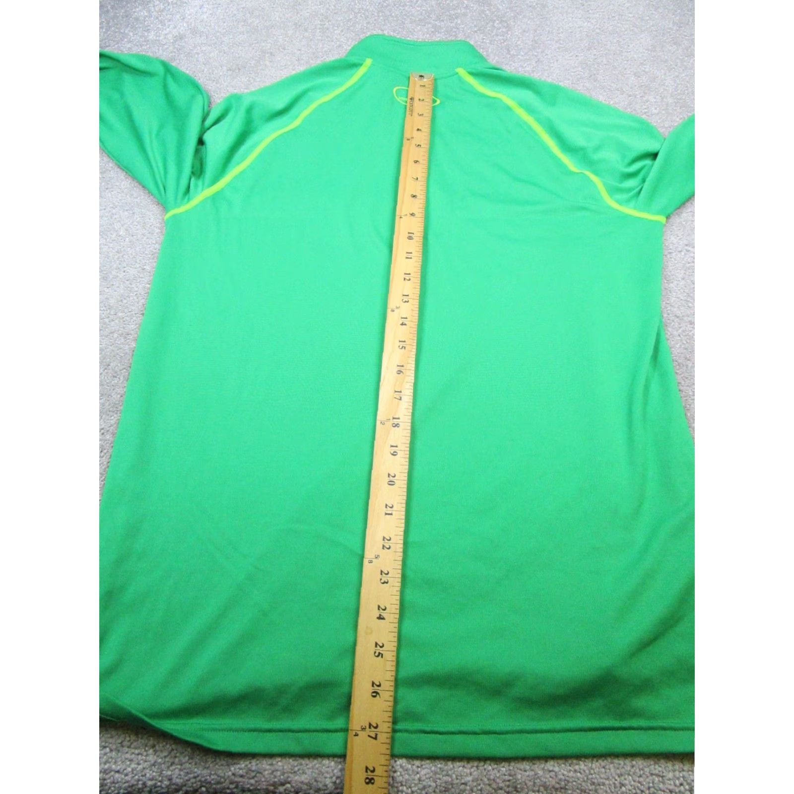 Under Armour Under Armour Sweater Mens M Green Yellow Golf Heatgear 1/4 Zip Mock Neck Long Sleeve Zip Pullover Storm Performance Winter Fall Sports Mens Size US M / EU 48-50 / 2 - 7 Thumbnail