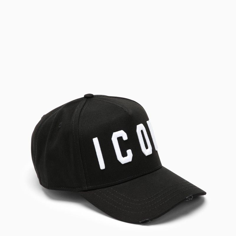 image of Dsquared2 Black/white Icon Baseball Cap, Men's