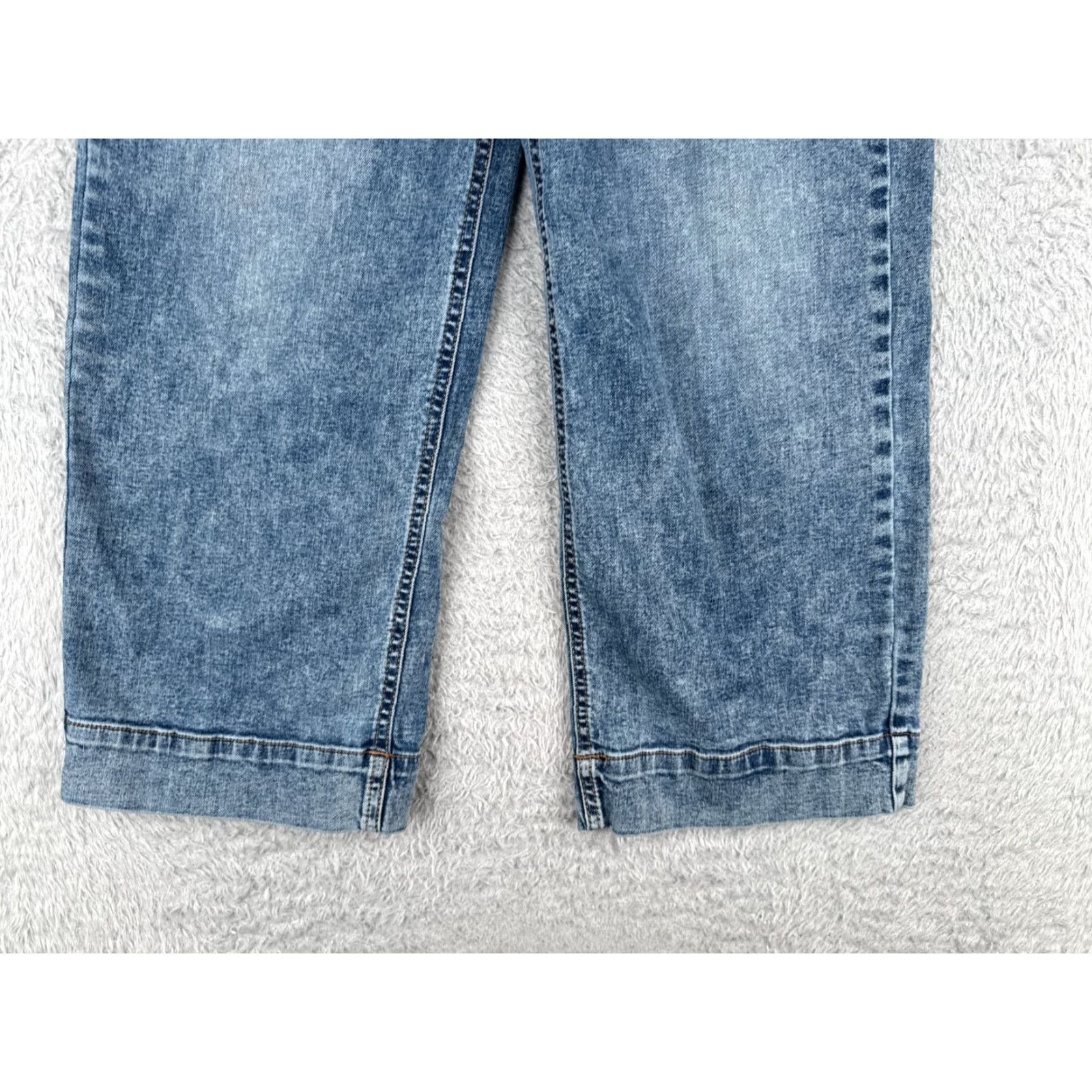 Vintage Hidden Jeans Women 26 Blue Wide-Leg High Rise Cotton Blend Zip Fly 26x25 90s Womens Jeans Size 26" / US 2 / IT 38 - 2 Thumbnail