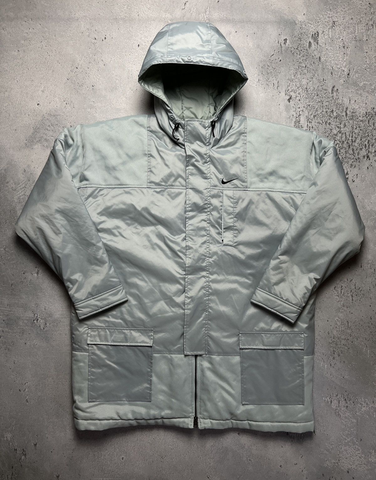 Nike Nike vintage big logo track long jacket zip y2k 90s USA Size US XL / EU 56 / 4 - 1 Thumbnail