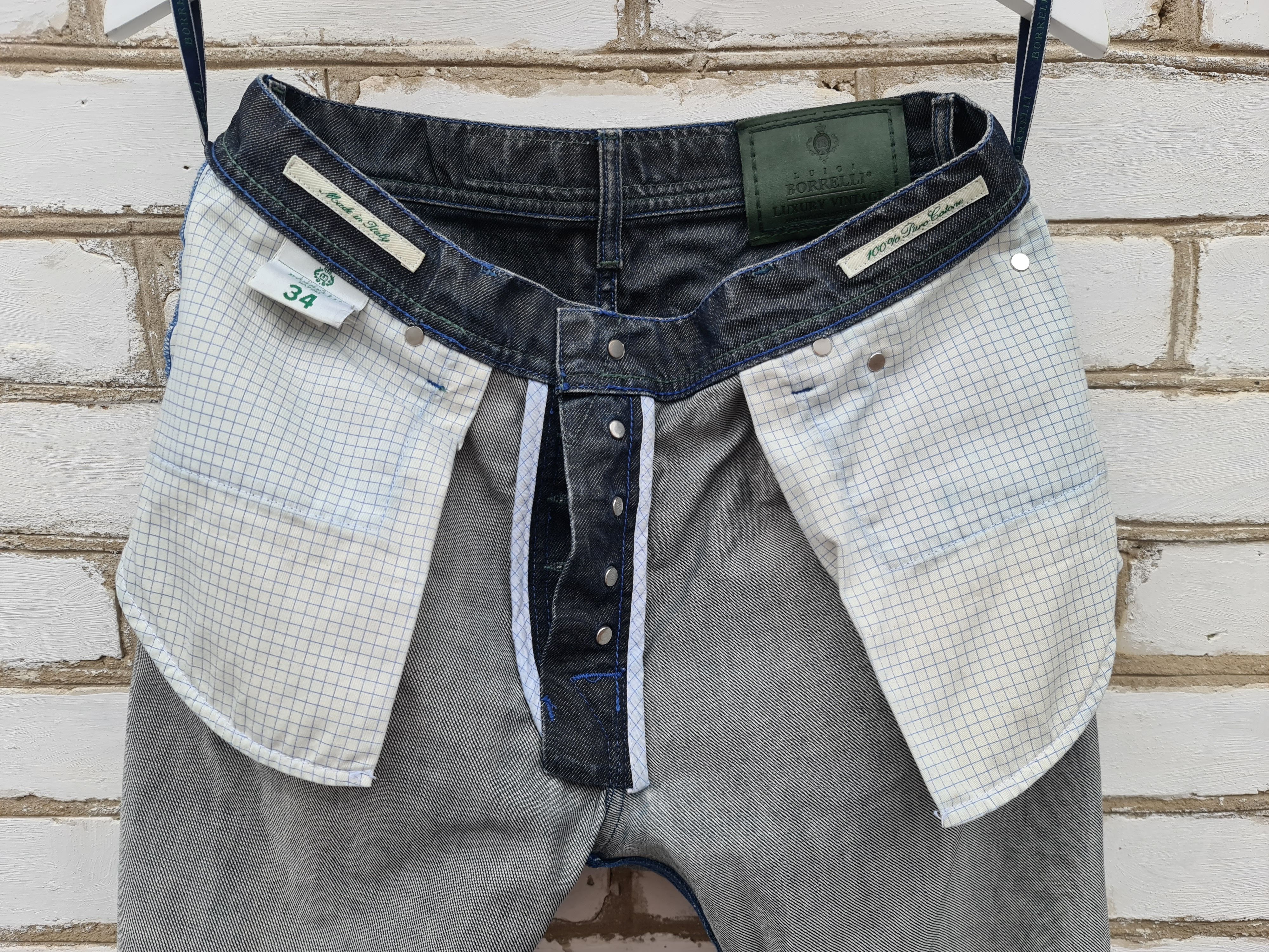 Luigi Borrelli Luigi Borelli Blue Denim Jeans Pants Size US 34 / EU 50 - 8 Thumbnail