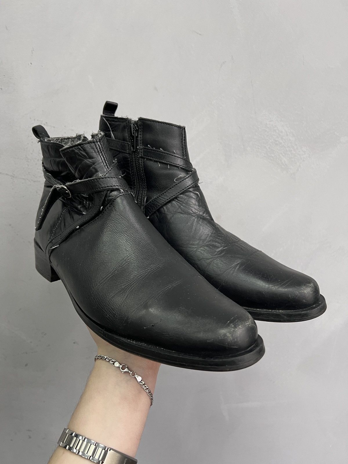 Other Leather Boots Black Streetwear Guidi Style y2k Size US 9 / EU 42 - 2 Thumbnail