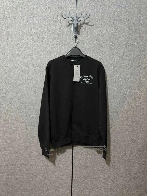 Dior Dior Men's Black Wool Embroidered Sweatshirt . Size US S / EU 44-46 / 1 - 3 Thumbnail