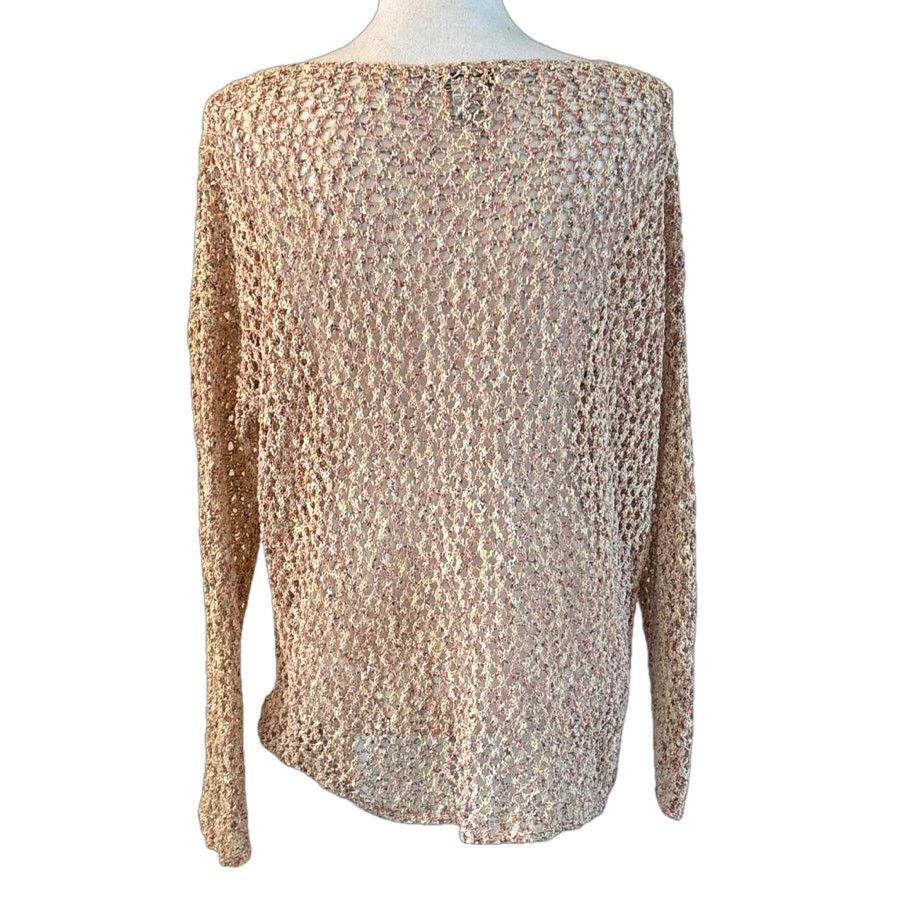 Orvis Orvis Sweater Women Large Multicolor Cotton Blend Open Knit Size L / US 10 / IT 46 - 2 Thumbnail
