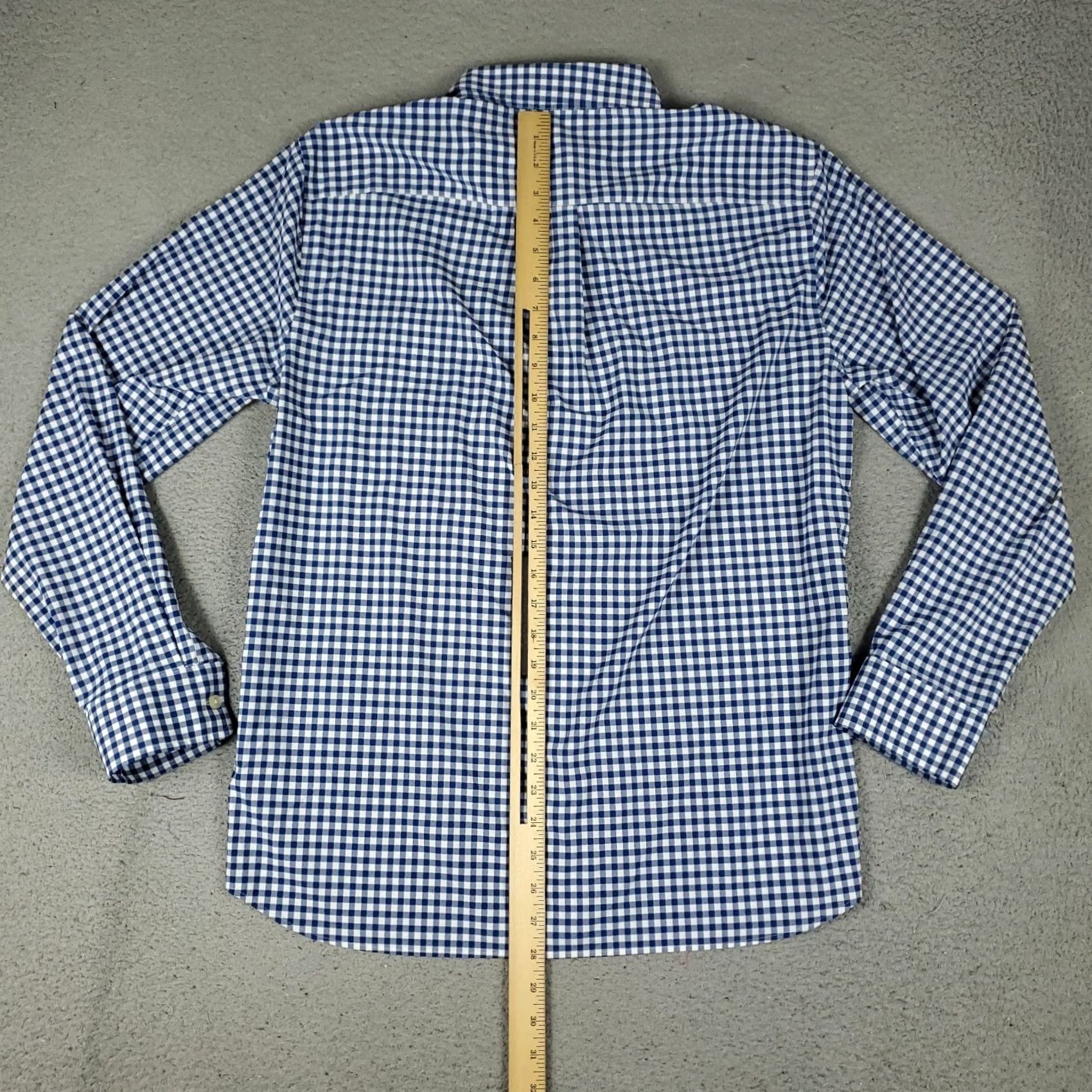 Vineyard Vines Vineyard Vines Shirt Mens Medium Blue Check Performance Nylon Long Sleeve Size US M / EU 48-50 / 2 - 3 Thumbnail