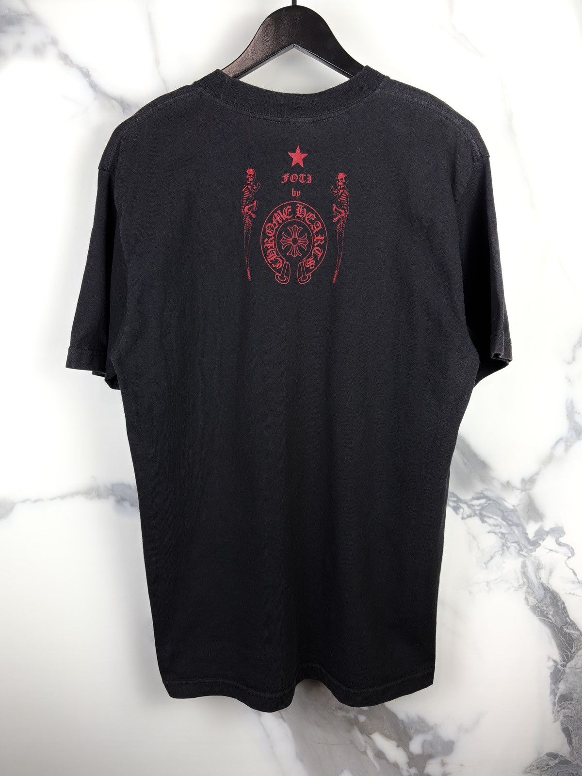 Chrome Hearts Chrome Hearts Vintage Foti Glitter Skeleton Wing Tshirt Size US L / EU 52-54 / 3 - 3 Thumbnail