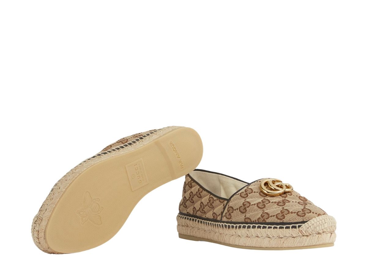 Gucci o1s1wg110225 GG Matelassé Canvas Espadrilles in Multicolor Size US 8.5 / IT 38.5 - 3 Thumbnail