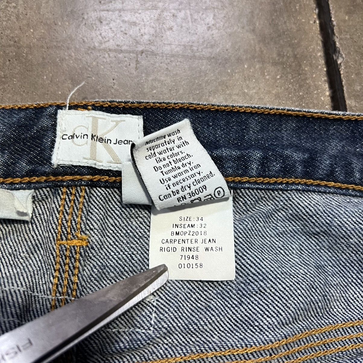 Vintage Vintage Y2K Calvin Klein Jeans Carpenter Denim Baggy Skater Size US 34 / EU 50 - 12 Thumbnail