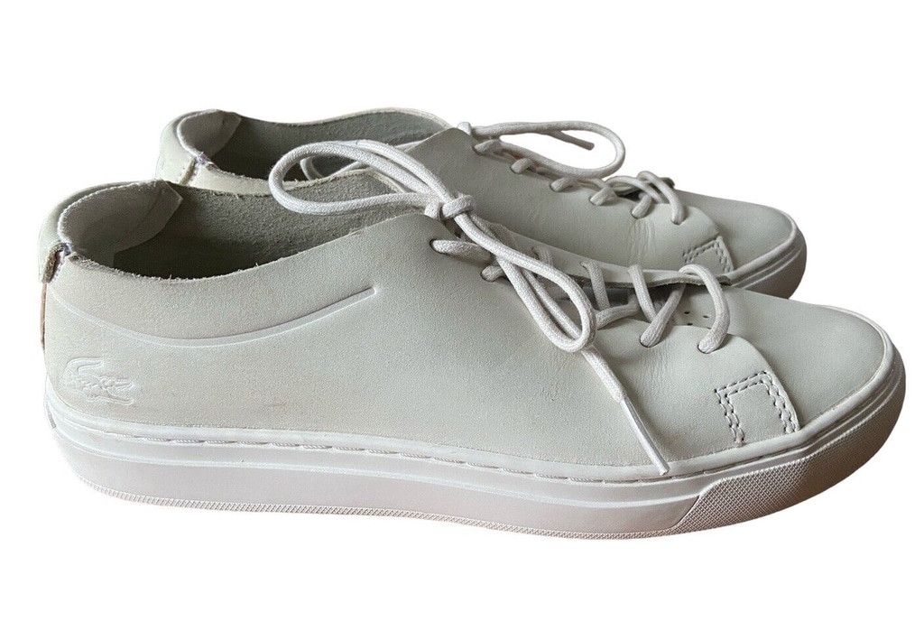 Lacoste White Leather L.12.12. Unlined 318 1 Shoes by LACOSTE UK 4 Size US 4 / IT 34 - 6 Thumbnail