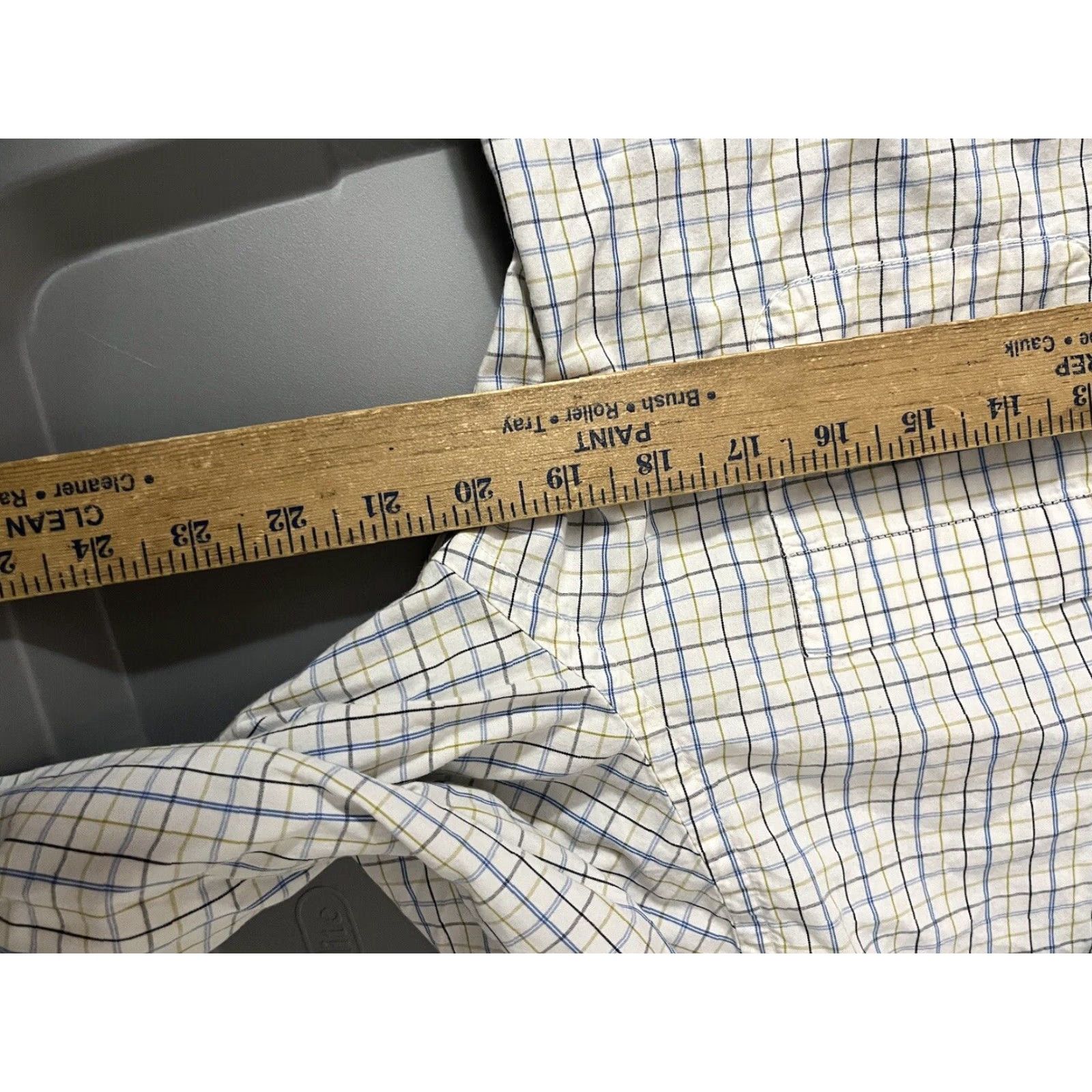 Gap Gap men’s button down long sleeve shirt Medium White Gingham Size US M / EU 48-50 / 2 - 5 Thumbnail