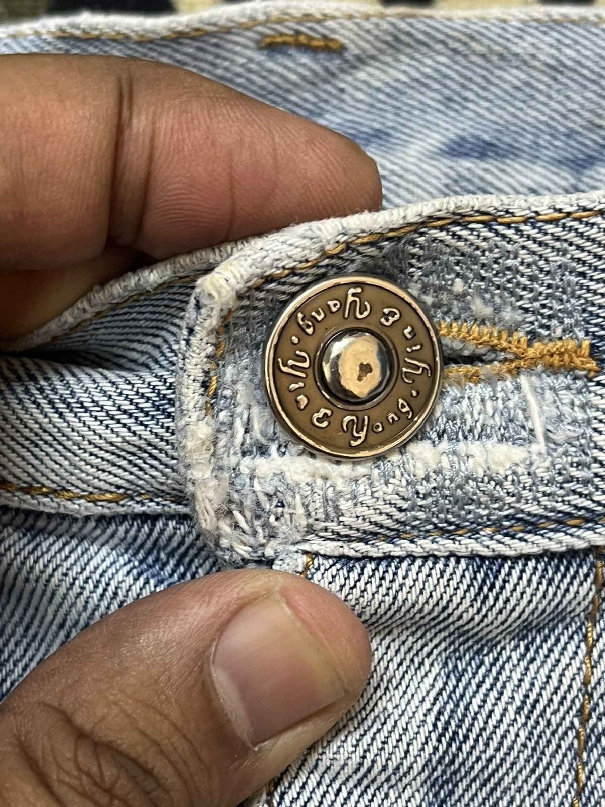 Japanese Brand × Vintage Vintage Ying&Yang Mode Pour Hommes Baggy Denim Size US 32 / EU 48 - 8 Thumbnail