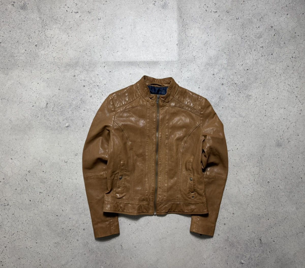 Hugo Boss Hugo Boss Women’s Leather Jacket Brown Size IT 44 Size M / US 6-8 / IT 42-44 - 2 Thumbnail