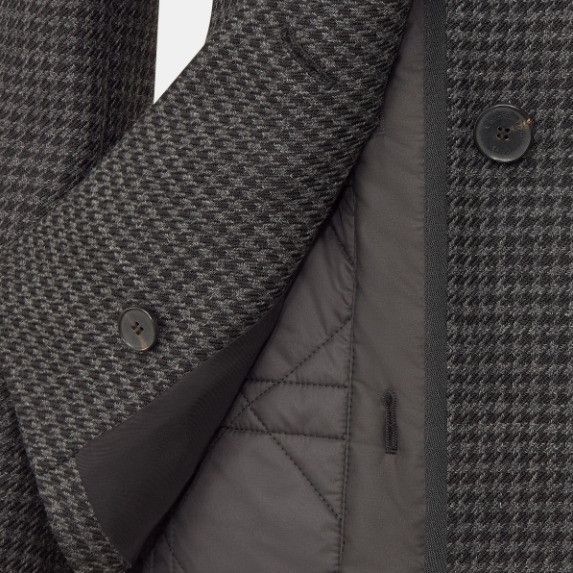 Dior o1w1db10824 Houndstooth Mohair & Wool Jacket in Gray Size L / US 10 / IT 46 - 3 Thumbnail