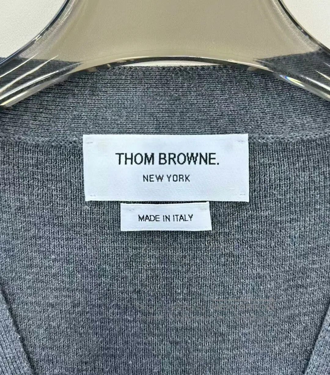 Thom Browne thom browne gray classic knit cardigan. Size US XXS / EU 40 - 2 Thumbnail