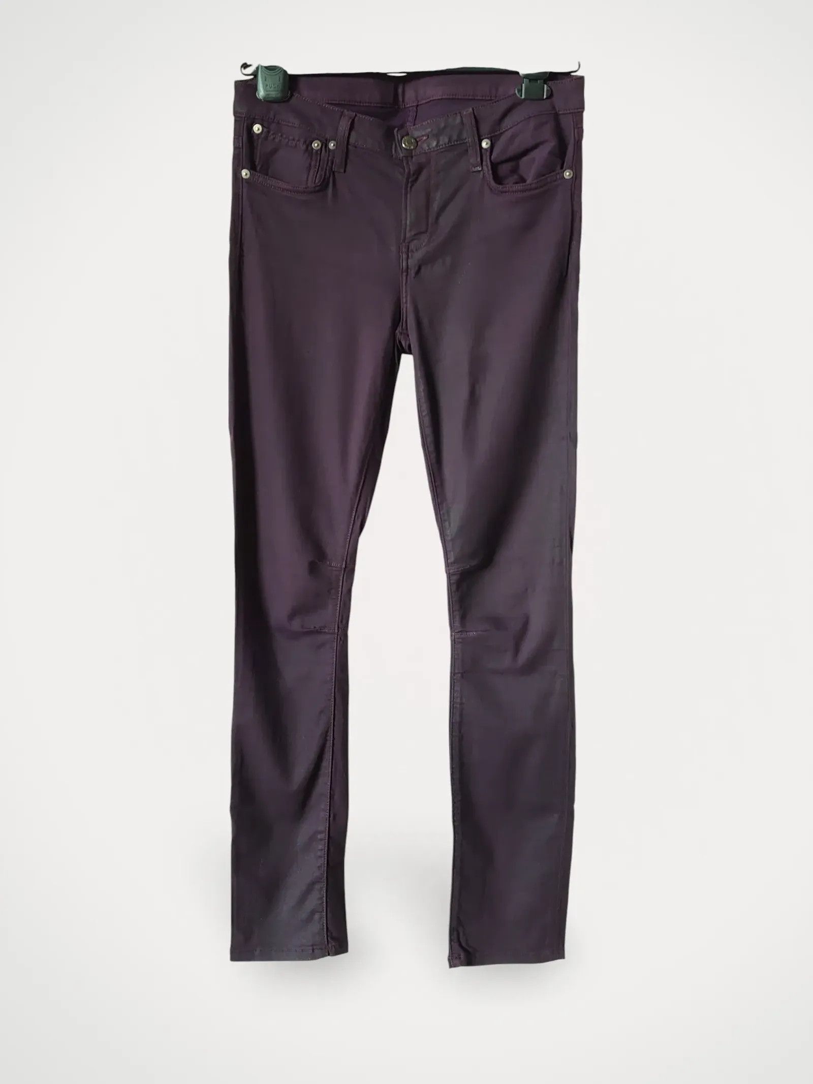 Helmut Lang Helmut Lang "Gloss Wash 5 Pocket Skinny" Pants Size 28" / US 6 / IT 42 - 1 Thumbnail