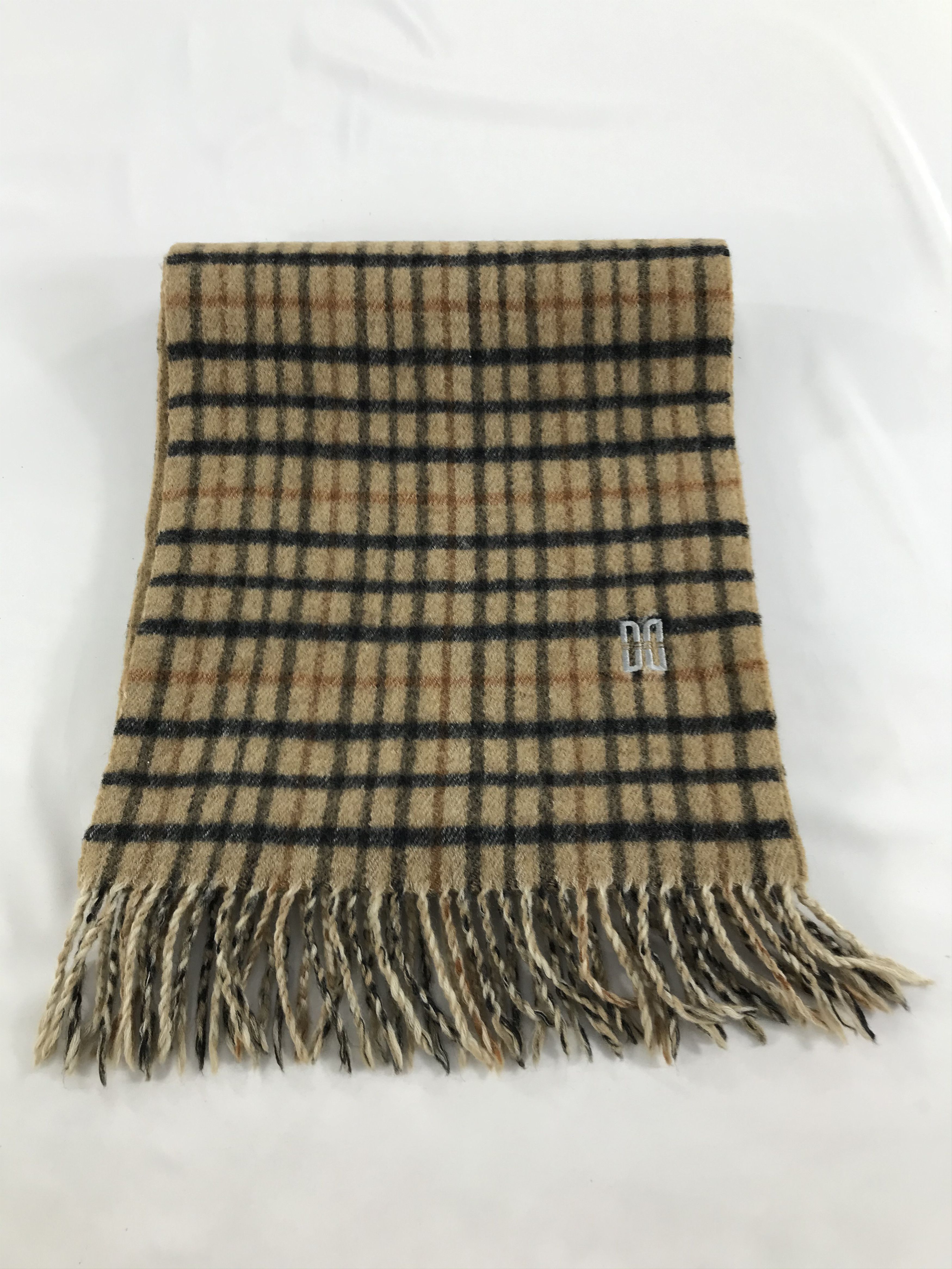 DAKS DAKS London Gingham Wool Scarf Muffler V126 Size ONE SIZE - 2 Thumbnail