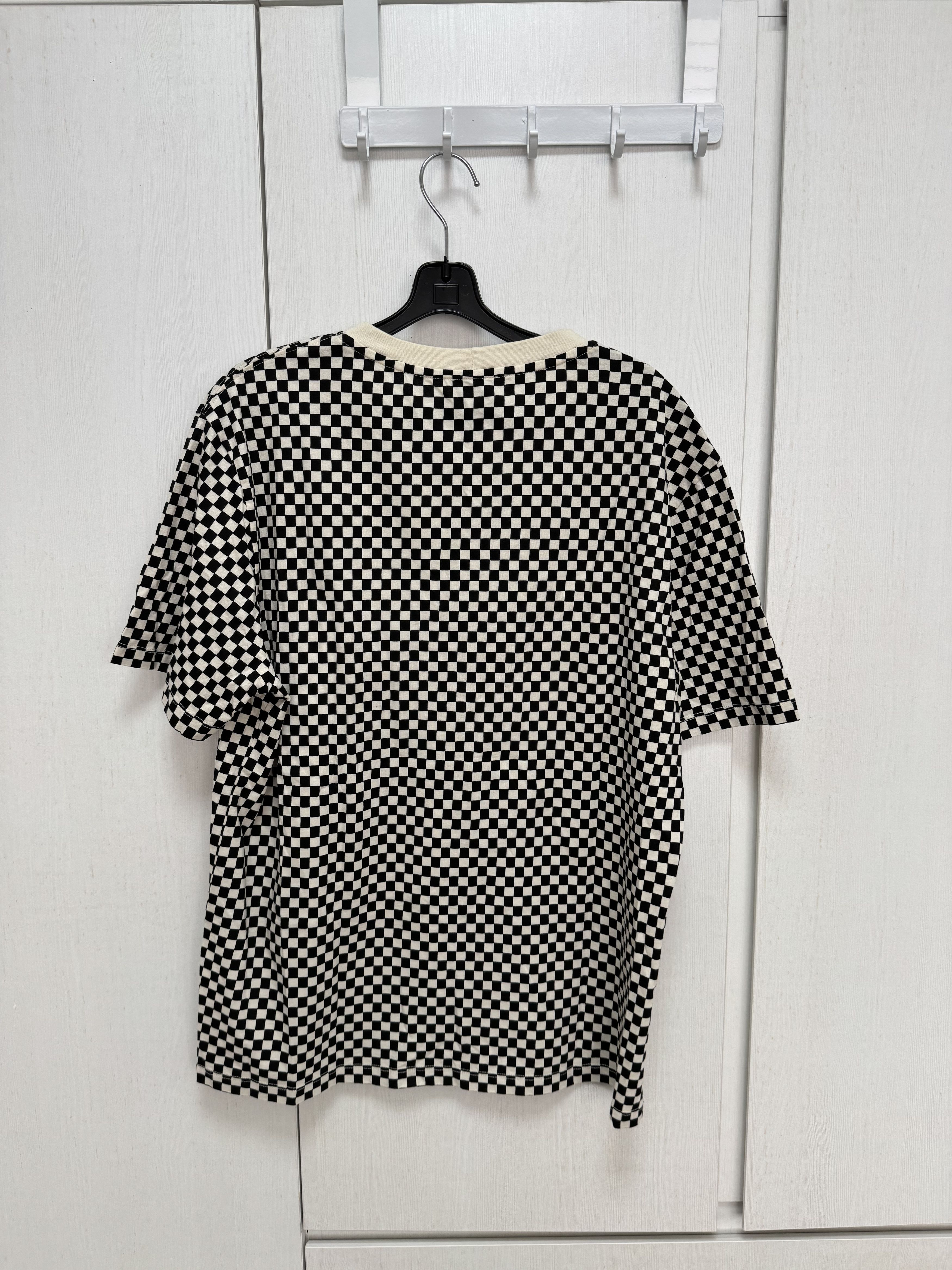 Sandro Vanilla Checkerboard T-Shirt Size US L / EU 52-54 / 3 - 2 Thumbnail