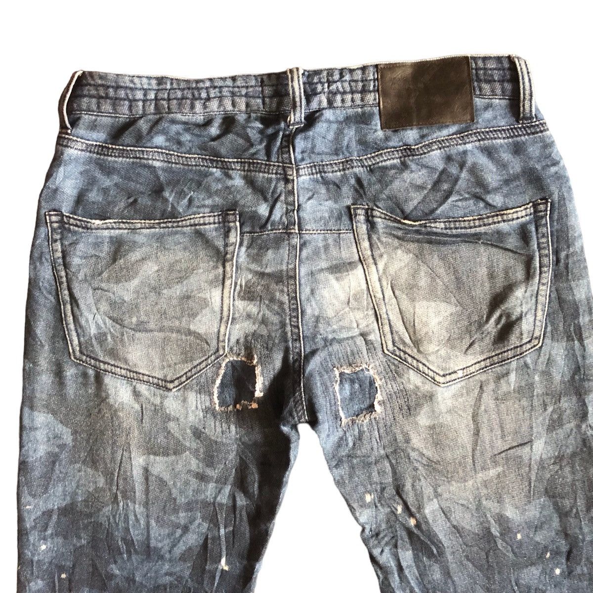 Number (N)ine Number Nine X 1PIU1UGUALE3 Camo Distress Skinny Pants Size US 30 / EU 46 - 12 Thumbnail