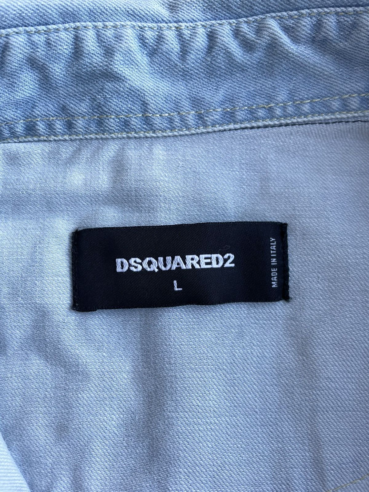 Dsquared2 Dsquared2 Denim Sleeveless Shirt Size US L / EU 52-54 / 3 - 10 Thumbnail