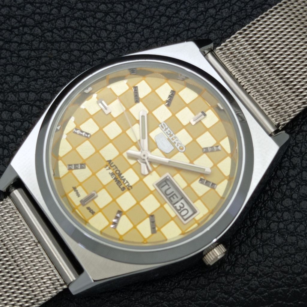 Seiko REFURBISHED VINTAGE SEIKO 5 AUTO JAPAN MENS WATCH a440206 Size 38 - 5 Thumbnail